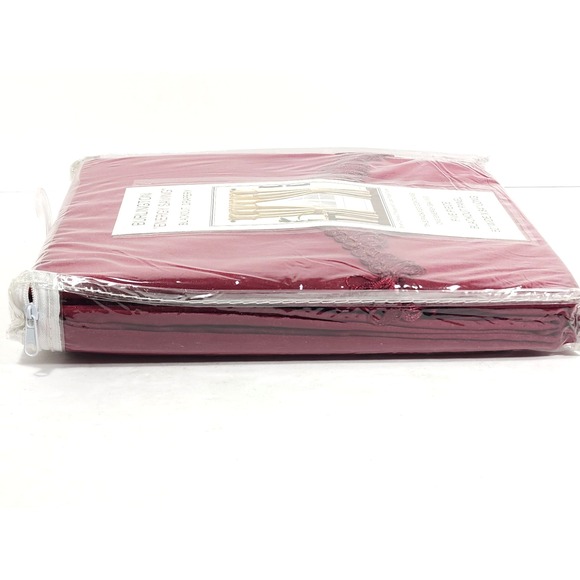 VTG Burlington Energy Saving Blackout Drapery Panels 5 Piece Burgundy 52"x84" - Picture 8 of 11